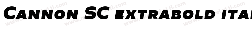 Cannon SC extrabold italic字体转换